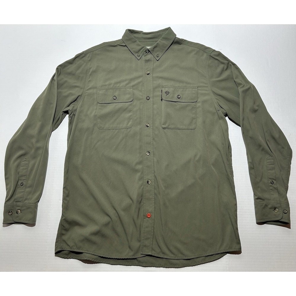 Duck Camp Midweight Hunting Shirt Mens Size XL Sagebrush Green Button-Down